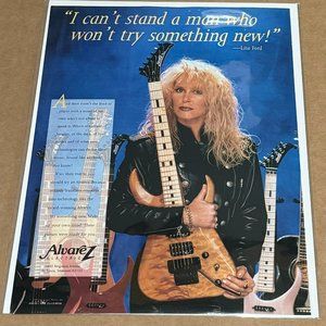 ALVAREZ ELECTRIC GUITARS - LITA FORD - 1993 Print Advertisement